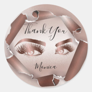 Adesivo Artista piscar os olhos Olho Marrom Beleza Olho La