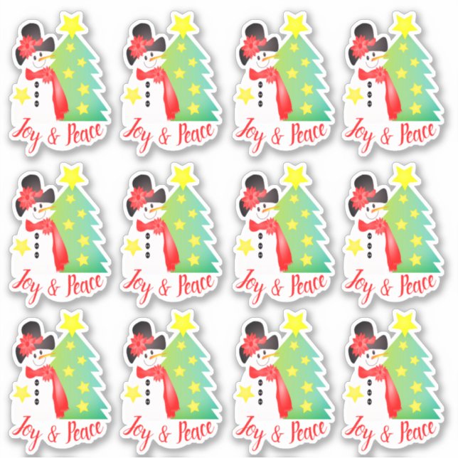 Adesivo Artista Snowman Themed (Frente)