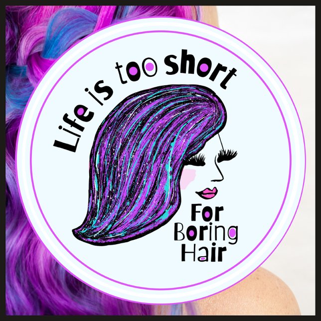 Adesivo Artistas Engraçados Criativos Hairdresser Salons (A cute sticker to celebrate self expression! )
