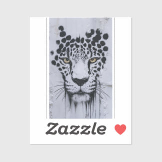 Adesivo Artistic Leopard Portrait Wildlife Hoodie & Labels