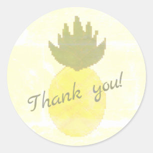 Adesivo Artsy Pineapple Obrigado Sticker