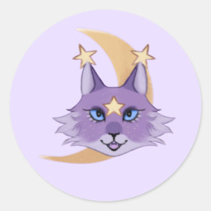 Adesivo Artsy Star Cat Whimsigoth