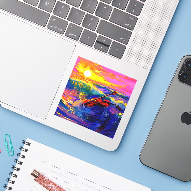 Adesivo Artsy Violin (Notebook com iPhone)