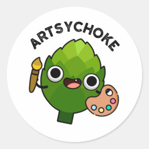 Adesivo Artsychoke Funny Veggie Artichoke Pun