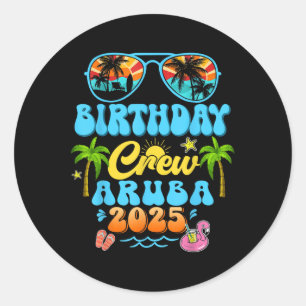 Adesivo Aruba Birthday Crew Vacation Cruise 2025 Summer Gr
