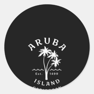 Adesivo Aruba Caribe Praias Novelty Palm Tree