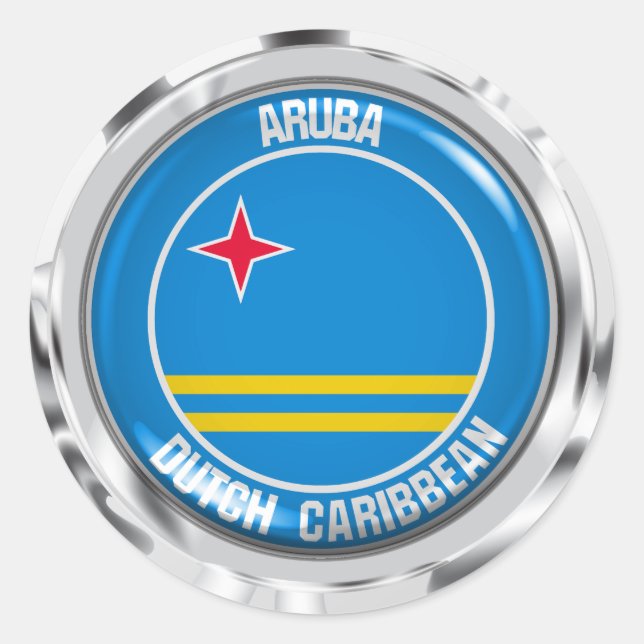 Adesivo Aruba Round Emblem (Frente)