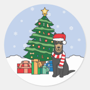 Adesivo Árvore australiana do Kelpie e de Natal