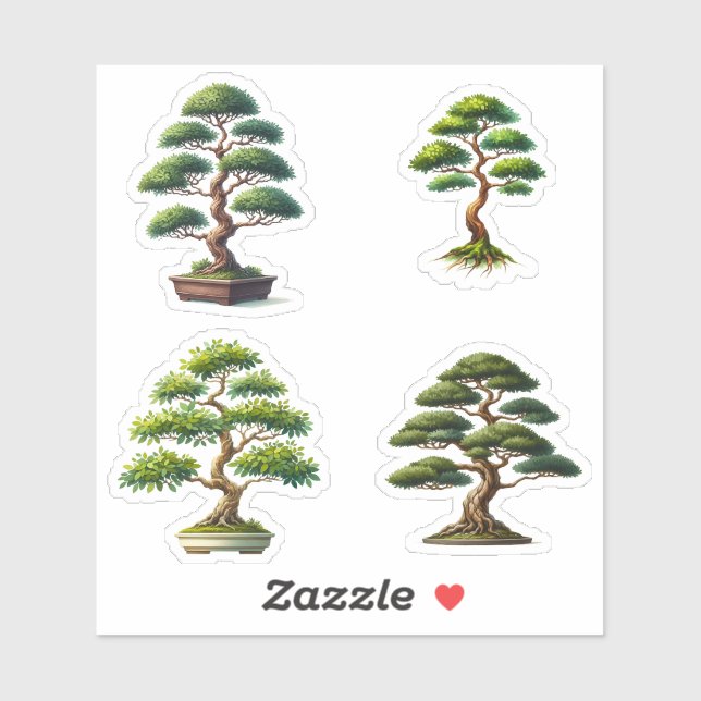 Adesivo árvore bonsai (Folha)