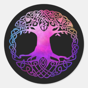Adesivo Árvore Celta Colorida da Vida