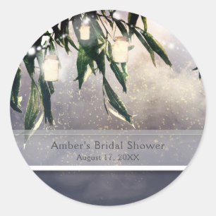 Adesivo Árvore Chorona e Luzes de Jarro de Mason Favor de 