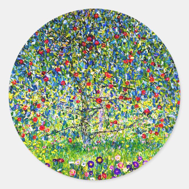 Adesivo Árvore da Apple Gustav Klimt (Frente)