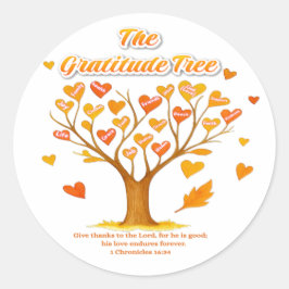 Adesivo 'Árvore da Gratidão'