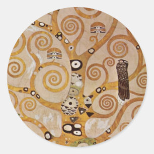 Adesivo Árvore da vida de Gustav Klimt, Stylized Art Nouv