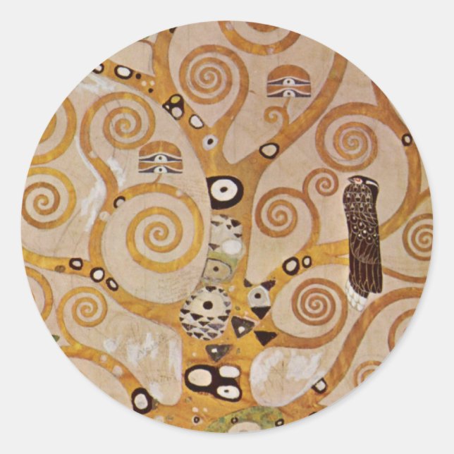 Adesivo Árvore da Vida por Gustav Klimt, Art Nouveau Estil (Frente)