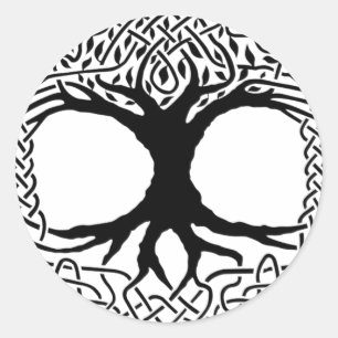 Adesivo Árvore da vida Yggdrasil Norse wicca mythology