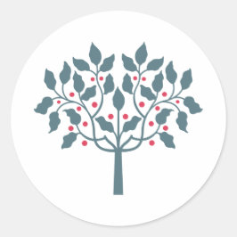 Adesivo árvore de frutos silvestres