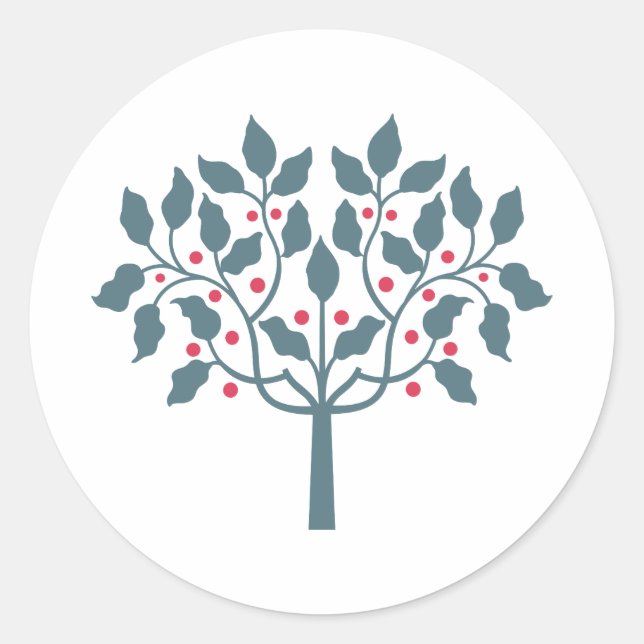 Adesivo árvore de frutos silvestres (Frente)