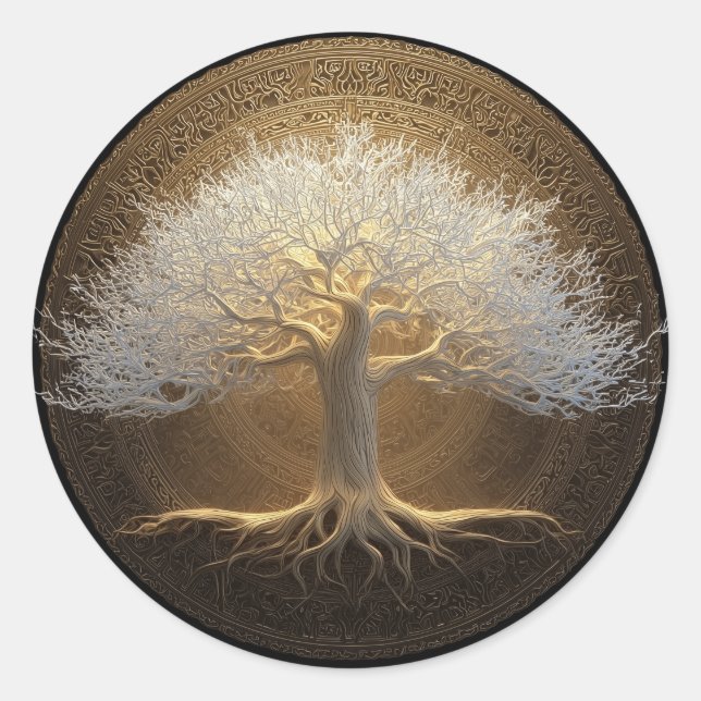 Adesivo Árvore de Luz Eterna | Projeto Árvore da Vida (Frente)