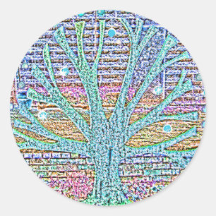 Adesivo Árvore de metal