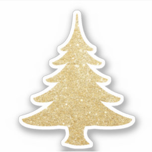 Adesivo Árvore de Natal bonito moderna elegante do brilho