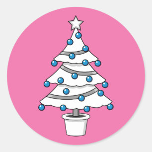 Adesivo Árvore de Natal Branco