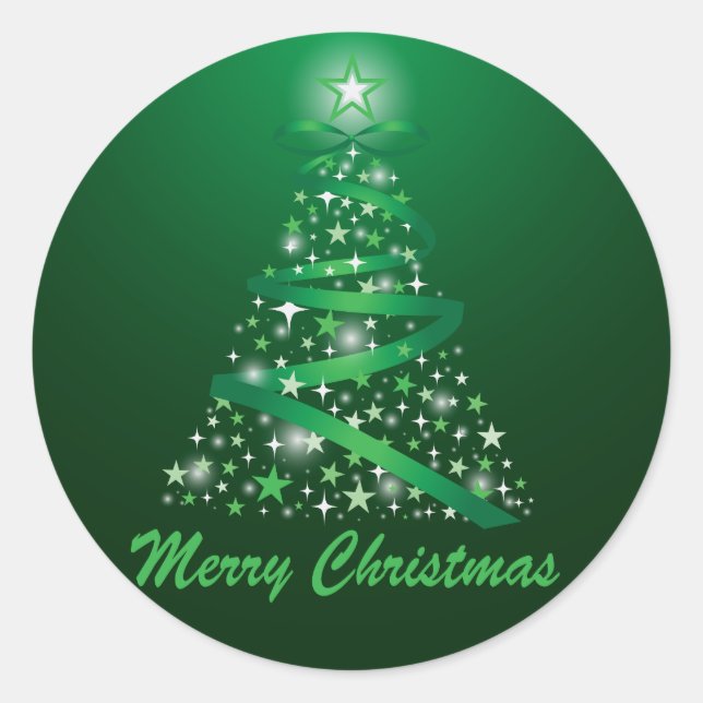 Adesivo Árvore de Natal Brilhante (Frente)