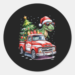 Adesivo Árvore de Natal Carro Caminhão Dinossauro Trex Nat