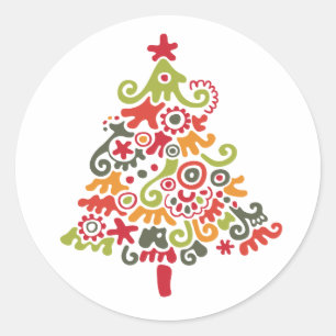 Adesivo Árvore de Natal Colorida