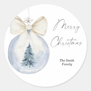 Adesivo Árvore de Natal com aquarela moderna