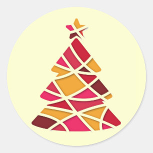 Adesivo Árvore de Natal com arte moderna elegante