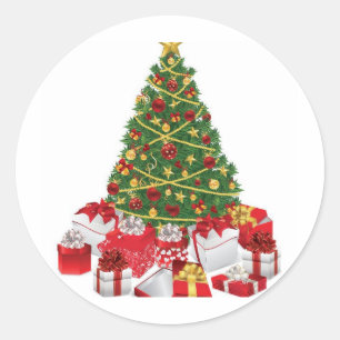 Adesivo Árvore de Natal com presentes