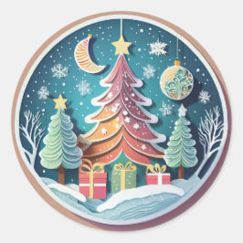 Adesivo Árvore de Natal com Presentes