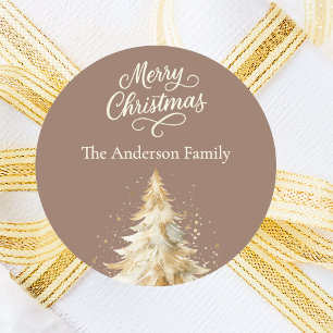 Adesivo Árvore de Natal creme de mocha
