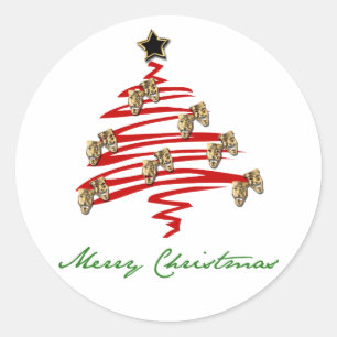Adesivo Árvore de Natal da máscara do drama