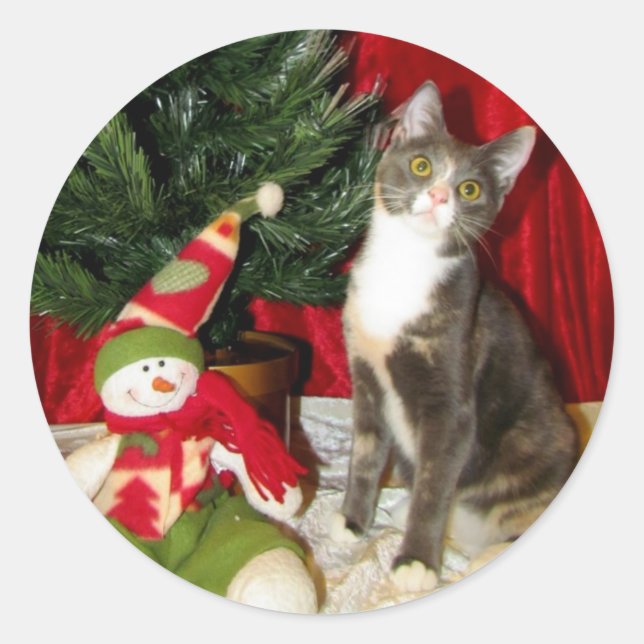 Adesivo Árvore de Natal da Princesa Tiana - Gato / Gatinho (Frente)