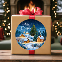 Árvore de Natal da Vila do Papai Noel Presente Per