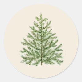 Adesivo Árvore de Natal de Aquarela