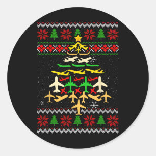 Adesivo Árvore de natal de avião Decorati Ugly Xmas Sweate