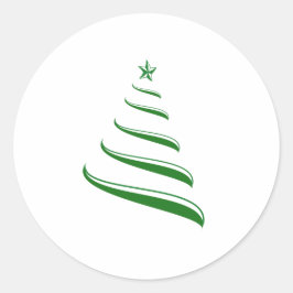 Adesivo Árvore de Natal de Fita Verde Clássica