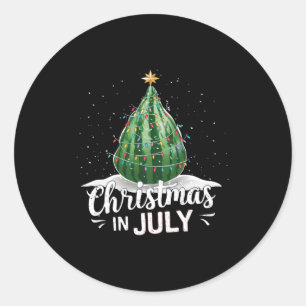 Adesivo Árvore de Natal de Melancia Natal em Julho Verão