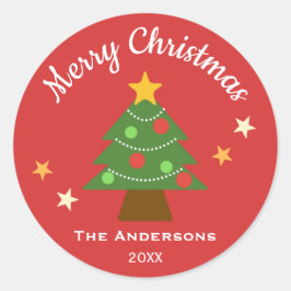 Adesivo Árvore de Natal de Starlight muito Feliz