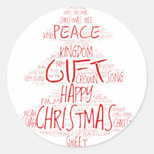 Árvore de Natal de Tipografia Simples