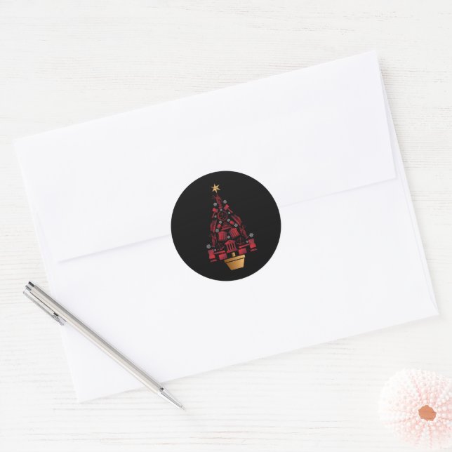 Adesivo Árvore de Natal do Advogado (Envelope)
