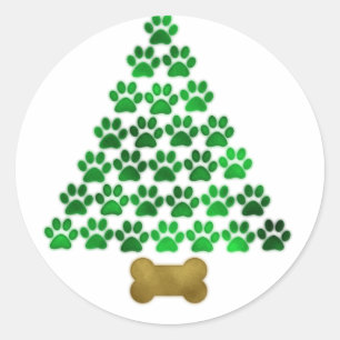 Adesivo Árvore de Natal do cão/gato