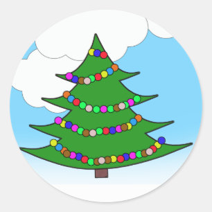 Adesivo Árvore de Natal do Cartoon