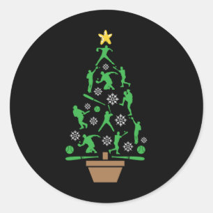 Adesivo Árvore de Natal do jogador de beisebol