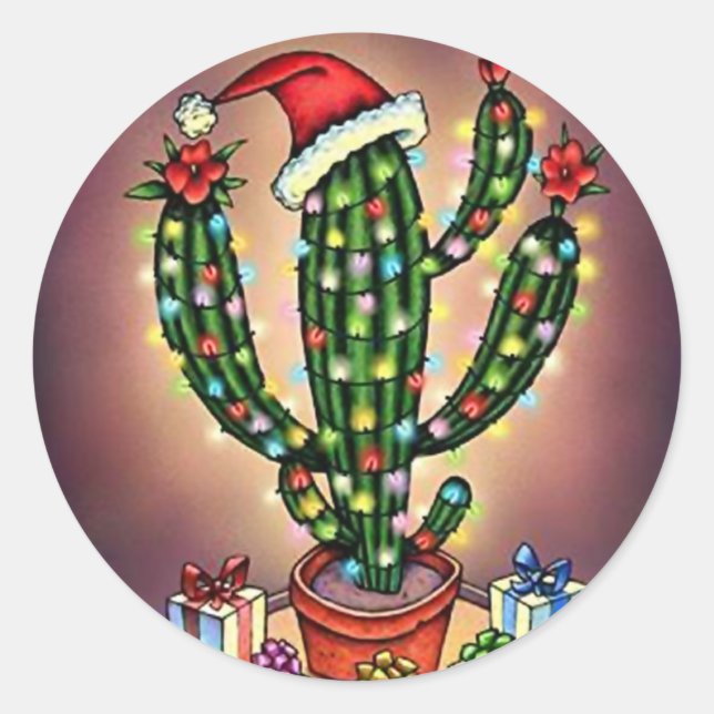 Adesivo Árvore de Natal do Sticker SW Cactus Saguaro (Frente)
