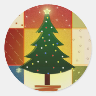 Adesivo Árvore de Natal dos retalhos
