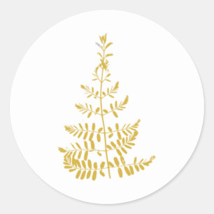 Adesivo Árvore de Natal Dourada